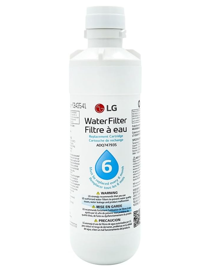LG LT1000P - 6 Month / 200 Gallon Capacity Replacement Refrigerator Water Filter (NSF42, NSF53, and NSF401) ADQ74793501, ADQ75795105, AGF80300704, or AGF80300705 White