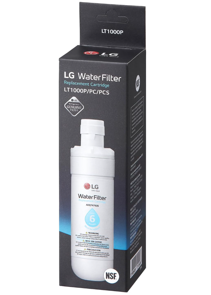 LG LT1000P - 6 Month / 200 Gallon Capacity Replacement Refrigerator Water Filter (NSF42, NSF53, and NSF401) ADQ74793501, ADQ75795105, AGF80300704, or AGF80300705 White