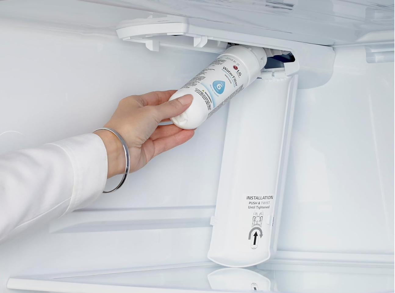 LG LT1000P - 6 Month / 200 Gallon Capacity Replacement Refrigerator Water Filter (NSF42, NSF53, and NSF401) ADQ74793501, ADQ75795105, AGF80300704, or AGF80300705 White